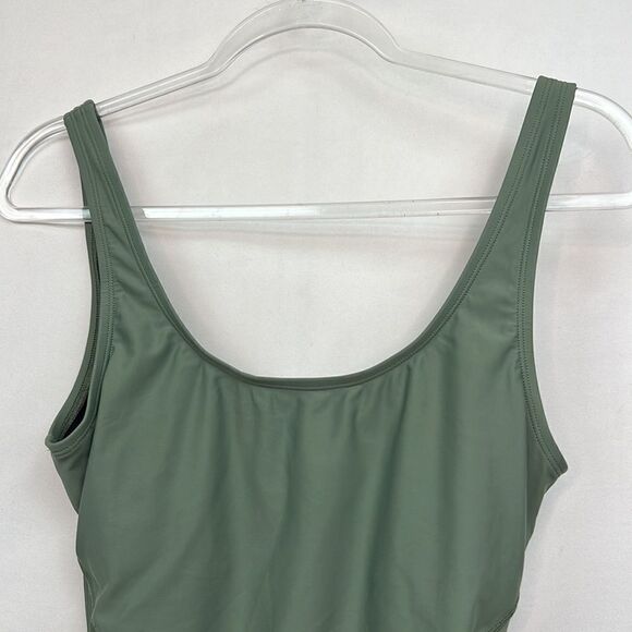 Saturdays NYC All Terrain one piece swim suit in Olive size medium NWT - Picture 5 of 11